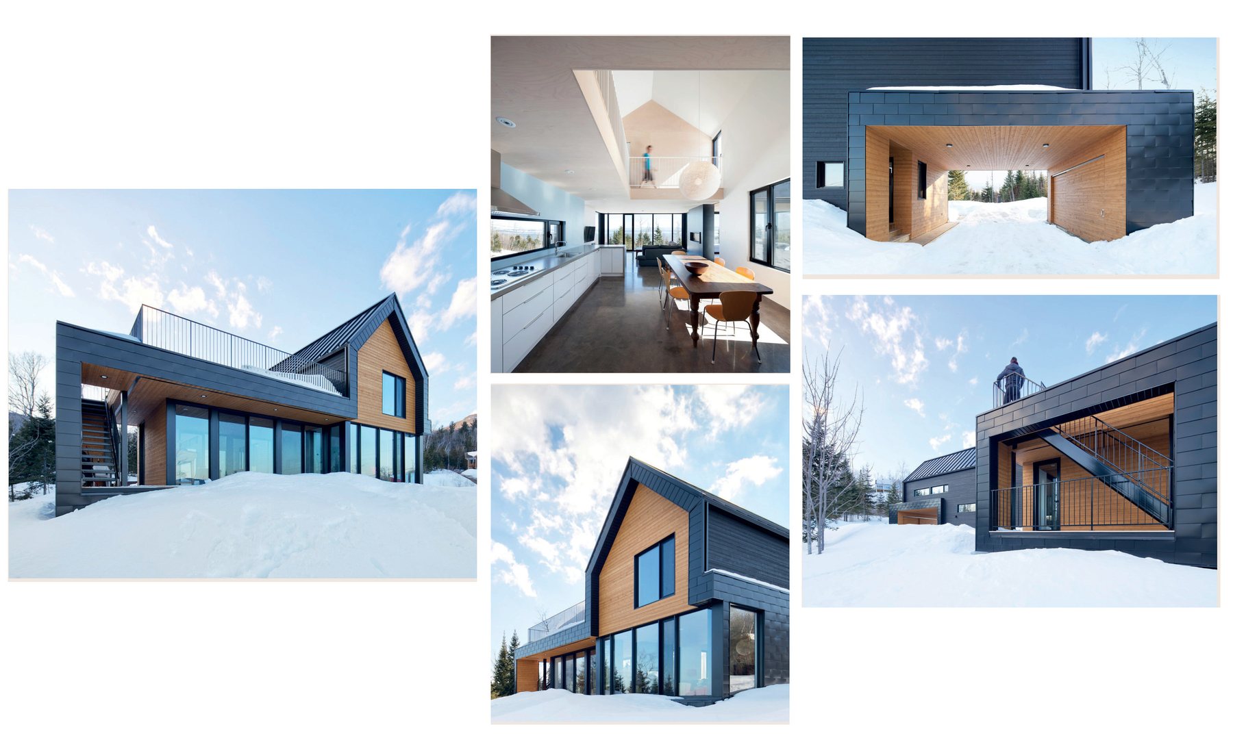 Architecture « casual chic » — résidences en bois et métal aux lignes épurées